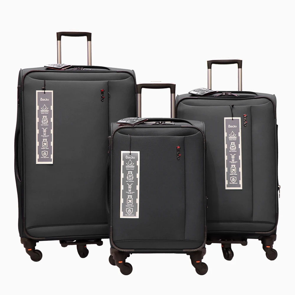 چمدان سرجیو ست سه تکه مدل VIP مشکی