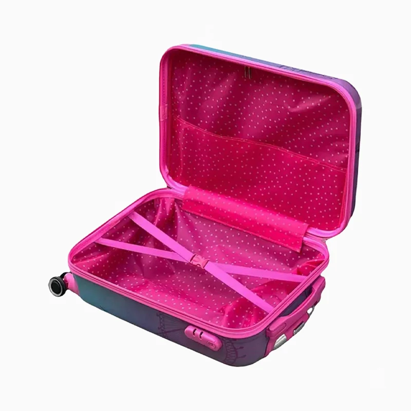 kid-barbie-luggage چمدان کودک مدل باربی